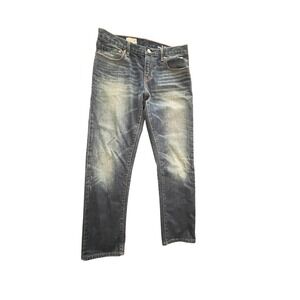 Gap 1969 Sexy Boyfriend Jeans 26 Dark Wash Whiskered Denim 928922-00